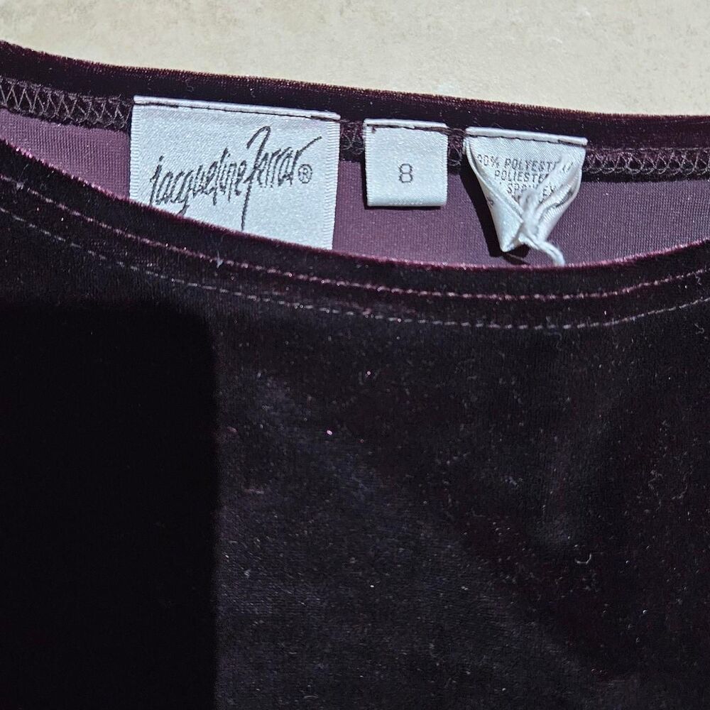 90s whimsigoth witchy dark purple velvet dress - Picture 3 of 3